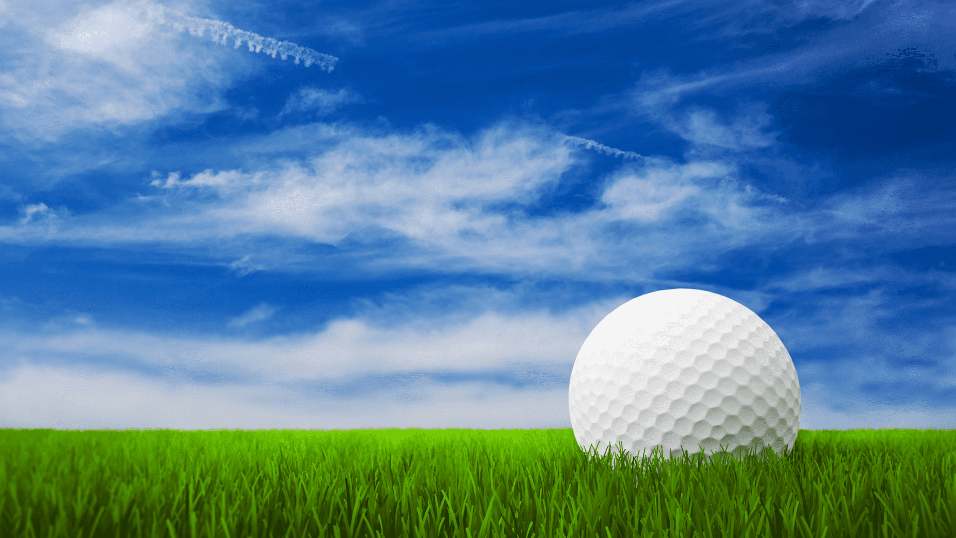 Is golf a sport showing a golf ball on the green