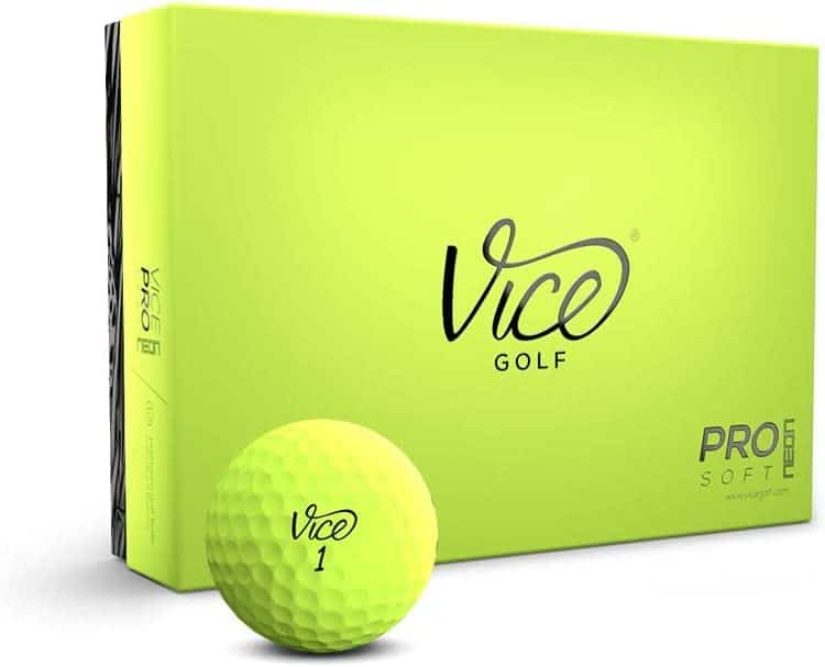 Best Style Senior Ladies Ball, Vice Pro Soft comes in a yellow-green box. 
