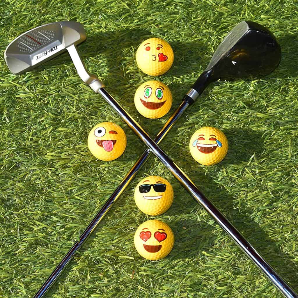 emoji golf balls 