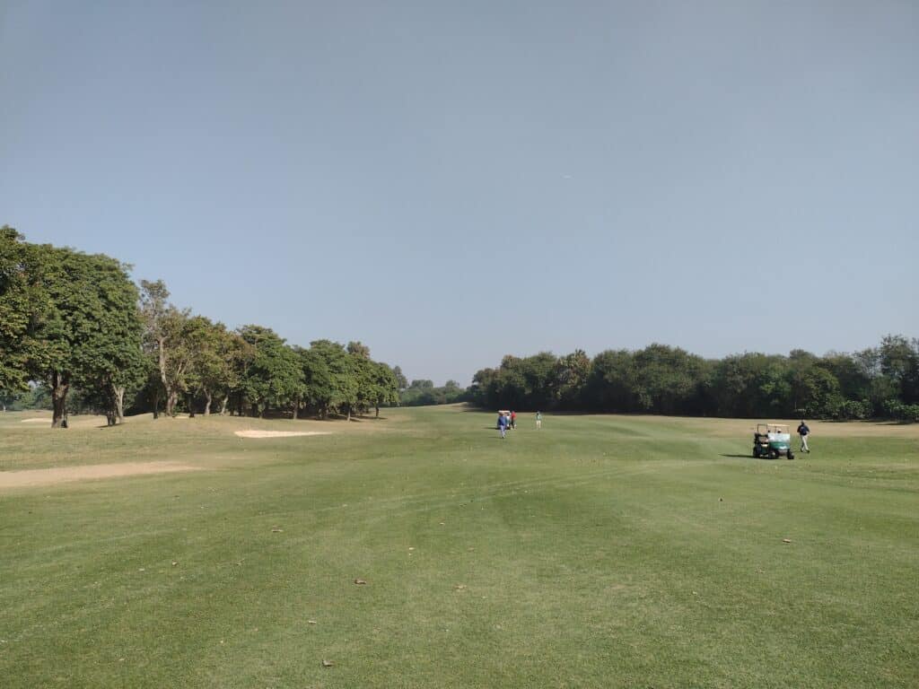 ITC Classic Golf & Country Club - Best golf courses in New Delhi India.  It has beautiful wide open fairways, green spaces, and a luxury hotel on the property. 