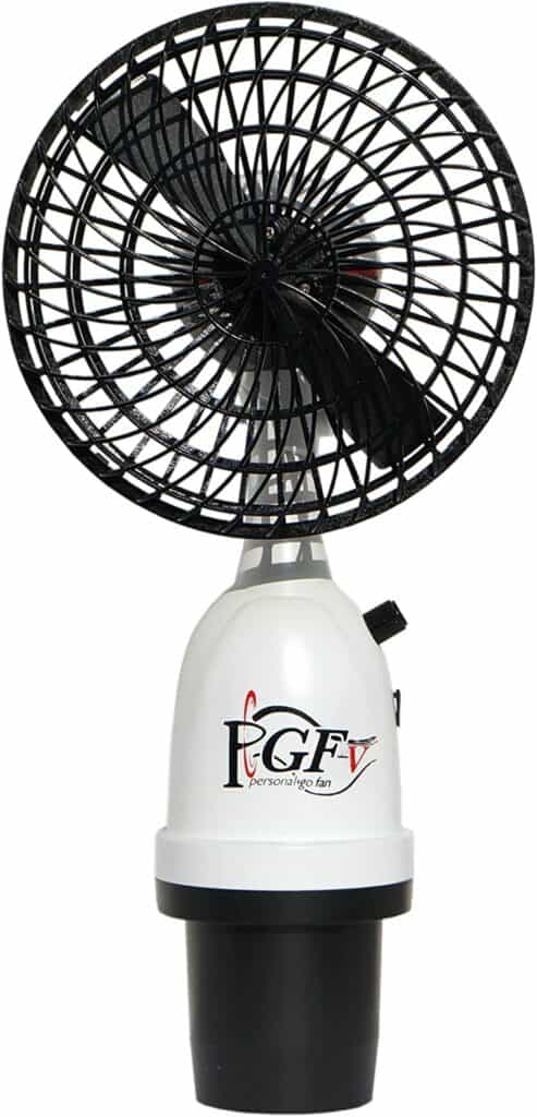 Best portable fan - PGF Personal Go Fan.  Best Golf Cart Fans