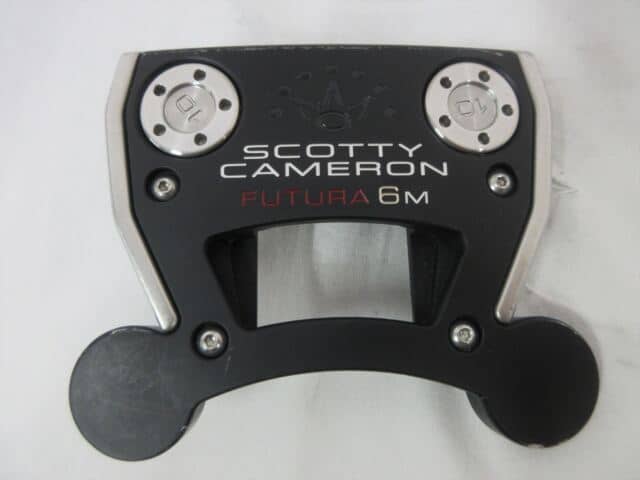 Scotty Cameron Futura 6M Putter.  Photo of head of counter balance putter.