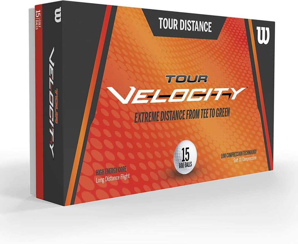 Wilson Velocity Distance Golf Balls 15 Pack