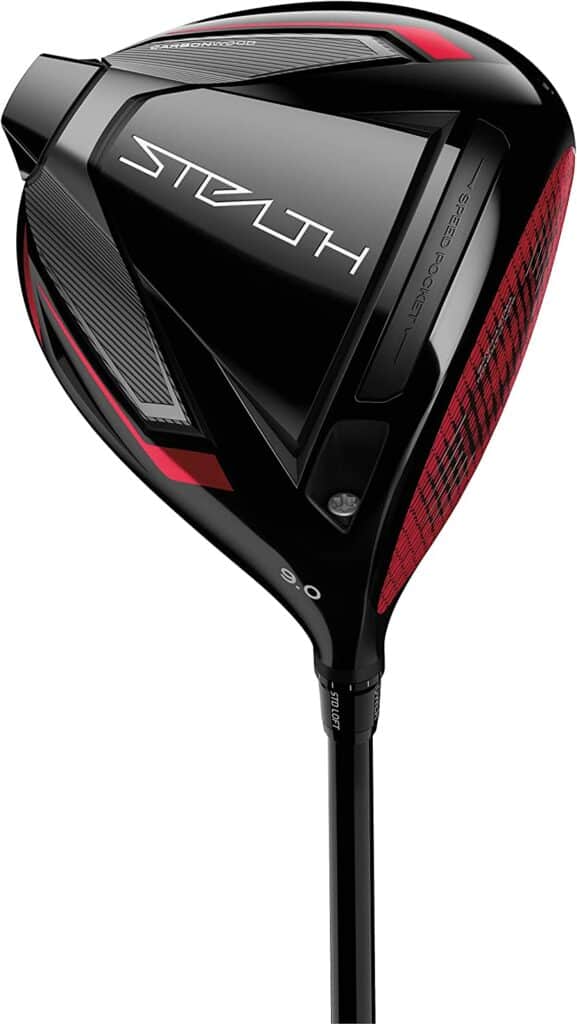TaylorMade Stealth Driver shown new in red and black