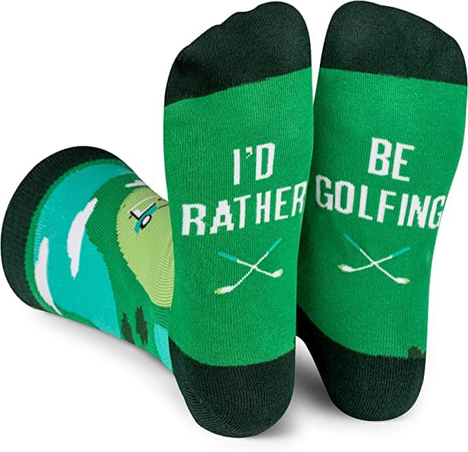 Funny Golf Socks: I'd Rather Be Golfing