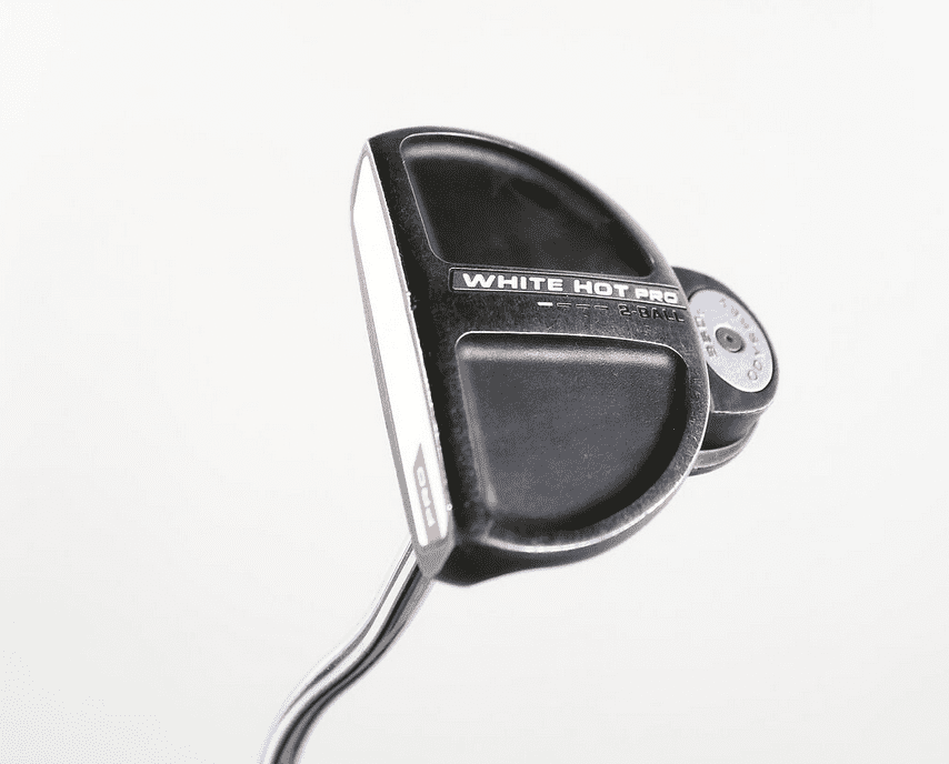 Odyssey White Hot Pro 2 Ball Putter showing putter club head