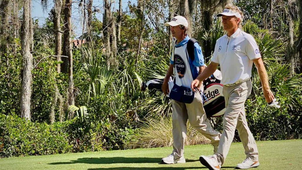 Bernhard Langer at The Chubb Classic Tiburon Golf Club in Naples FL 2023